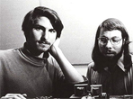 Steve Jobs and Steve Wozniak