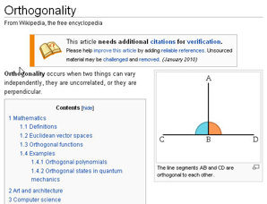 image: Wiki about orthogonality